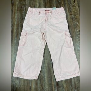 Union Bay Y2K low rise pink cargo capri pants